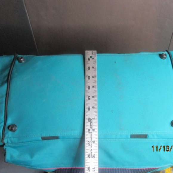 MacGregor Sport Duffle Bag Blue Purple Teal Travel Gym Bag VINTAGE - Picture 7 of 10